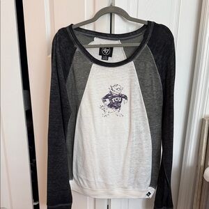 47 Brand TCU Black and White Long Sleeve Shirt